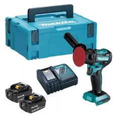 Makita DPV300 akkus polírozógép, 18V, 75mm (2 db 5Ah akkuval és töltővel)