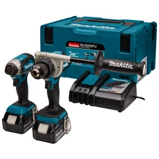 Makita DLX2432 akkus kombinált gépszett kofferban, 18V (2db 5Ah akkuval és töltővel)