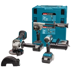 Makita DLX3119 akkus gépszett kofferban, 3 részes, 18V (3db 5Ah akkuval és töltővel)