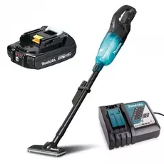 Makita DCL181F akkus porszívó, 8.2kPa, 18V, fekete (1db 2Ah akkuval és töltővel)