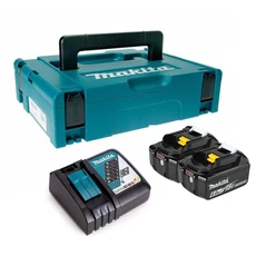 Makita LXT akkucsomag, 18V (2db 6Ah akku, szimpla töltő és koffer)