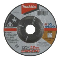 Makita Inox csiszolótárcsa 125x7,2mm