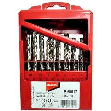 Makita HSS-G fémfúró készlet 19db 1-10mm