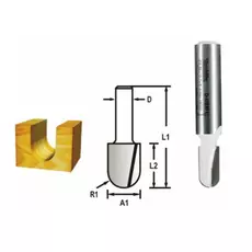 Makita homorulatmaró kés, 19x12.7mm, 8mm