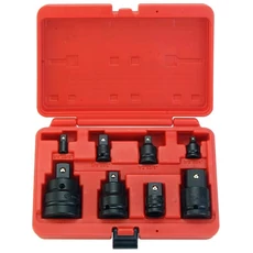 Genius Tools szűkítő, bővítő adapter készlet légkulcshoz, 1/4&quot;-1&quot;, 8db