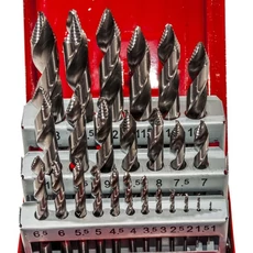 Astro fém csigafúrószár készlet, lépcsős, 1-13mm, 25db