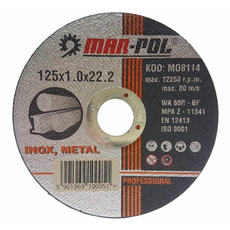 Mar-Pol fém vágókorong 125x1.0mm, 50db