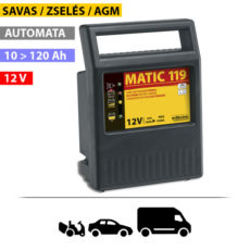 DECA MATIC119 akkumulátor töltő, 12V