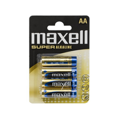 Maxell super alkáli ceruza elem, AA, 1.5V, 4db/bliszter