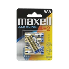 Maxell alkáli mikroceruza elem, AAA, 1.5V, 4+2db/bliszter Maxell alkáli mikroceruza elem, AAA, 1.5V, 4+2db/bliszter