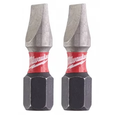 Milwaukee Shockwave bithegy,  SL1.2x6.5x25mm, 2db