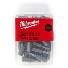 Milwaukee csavarozó bithegy, TX10x25 mm, 25db