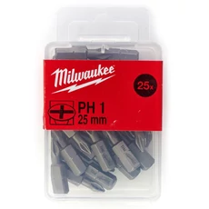 Milwaukee csavarozó bithegy, PH1, 25mm, 25db