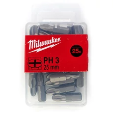 Milwaukee csavarozó bithegy, PH3, 25mm, 25db