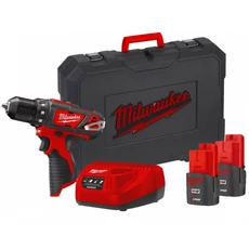 Milwaukee M12 BDD-152C akkus fúró-csavarozó 2x1.5Ah akkuval és töltővel