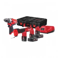 Milwaukee M12FPP2AX-423P M12 akkus gépszett 1x2.0Ah+2x4.0Ah akkuval és töltővel