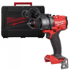 Milwaukee M18 FDD3-0X akkus fúró-csavarozó kofferban, 18V, 13mm (akku és töltő nélkül)