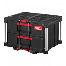 Milwaukee 2 Packout tároló láda, 2 fiókos, 560x410x360mm