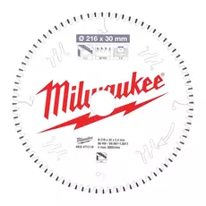 Milwaukee körfűrészlap gérvákókhoz, alu, 216x30mm, 80 fog