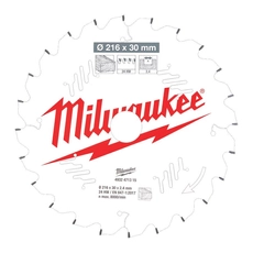 Milwaukee körfűrészlap gérvákókhoz, fához, 216x30mm, 24 fog