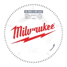 Milwaukee körfűrészlap gérvákókhoz, fához, 305x30mm, 100 fog