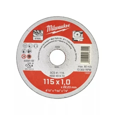 Milwaukee vágókorong fémhez SCS41/115x1x22.2mm