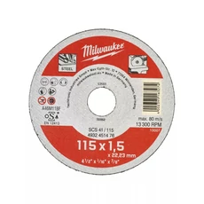 Milwaukee vágókorong fémhez SCS41/115x1.5x22.2mm