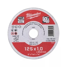 Milwaukee vágókorong fémhez SCS41/125x1x22.2mm