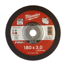 Milwaukee Pro+ vágókorong fémhez, hajlított SC42/180x3x22.2mm