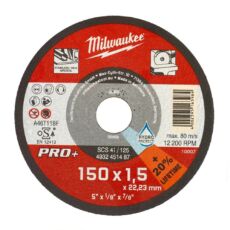 Milwaukee PRO+ vágókorong fémhez, SCS41/150x1.5x22.2mm