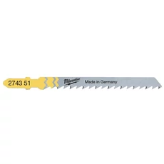 Milwaukee T 101 D orrfűrészlap, tiszta és forgács nélkül vágó, 75x4mm, 25db