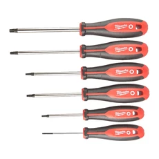 Milwaukee Torx csavarhúzó készlet, 3 oldalú markolattal, 6 részes 