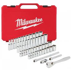 Milwaukee racsnis dugókulcs készlet 1/4&quot;, 5-15mm, 50 részes