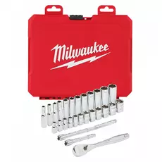 Milwaukee Milwaukee racsnis dugókulcs készlet 1/4&quot;, 5-15mm, 28 részes