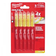 Milwaukee InkZall szövegkiemelő filc, sárga, 5db