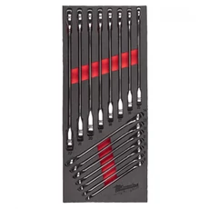 Milwaukee Max Bite racsnis csillag-villáskulcs készlet, 8-22mm, 15 részes