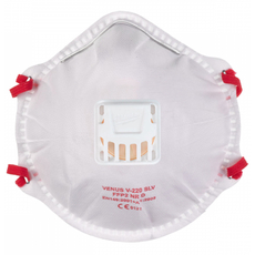 Milwaukee FFP2 csésze formájú légzésvédő maszk szeleppel, fehér, 10db