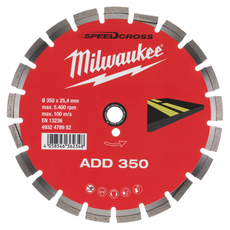 Milwaukee ADD gyémánt vágótárcsa, 350mm