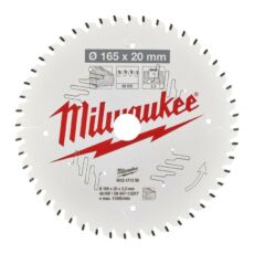 Milwaukee körfűrészlap hordozható gépekhez, fához, 165x20mm, 48 fog