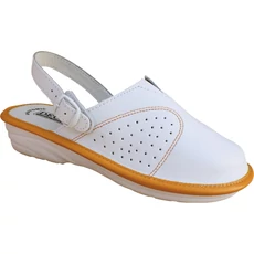 Declan színbőr lyukasztott felsőrészű női munkavédelmi papucs, 39