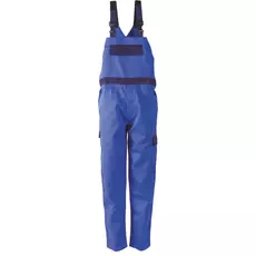Antisztatikus és lángálló munkavédelmi, kantáros nadrág, kék, 46