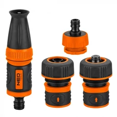Neo Tools locsolófej csatlakozókkal, 3/4”, 4db-os