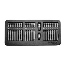 Neo Tools csavarhúzó bit készlet, tálcás, 1/4&quot;, 40 részes