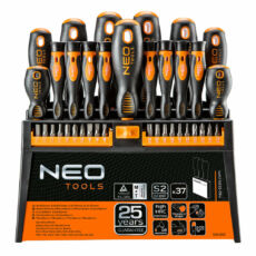Neo Tools csavarhúzó és bit készlet, 37 darabos
