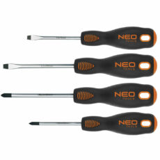 Neo Tools csavarhúzó készlet gumírozott nyéllel, 4 részes