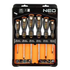 Neo Tools csavarhúzó készlet gumírozott nyéllel, 6 részes