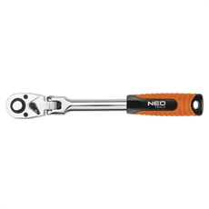 Neo Tools racsnis hajtókar, csuklós, 1/2&quot;, 72fog, 285mm