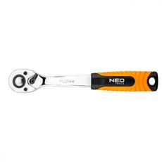 Neo Tools racsnis hajtókar, váltós, 1/2&quot;, 72fog, 195mm