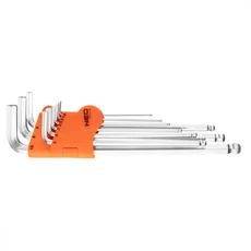 Neo Tools imbuszkulcs készlet, gömb, 1.5-10mm, 9 részes