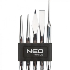 Neo Tools vágó, pontozó, kiütő készlet, 5 részes